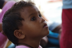 At a Slum in India