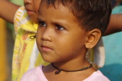 At a Slum in India