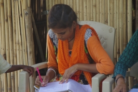 Classes being held at one of the slums in India where Charity United’s educational programs are in operation.