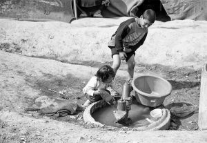 Refugee children in Northern Greece