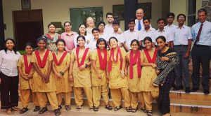 Charity United President, William Tucker, at the Mayo College in India, October 2019