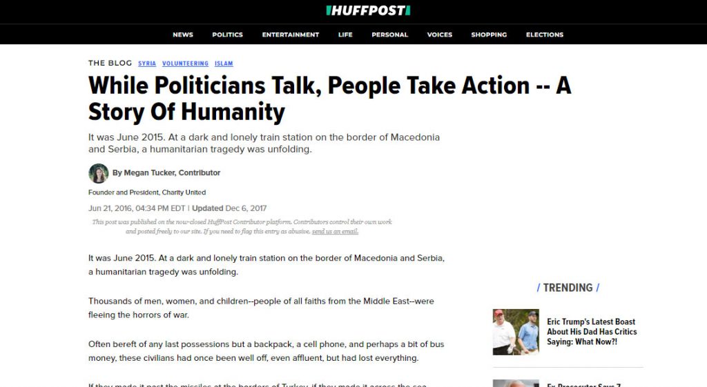 Huffington Post, June 2016