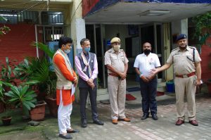 Charity United Meeting with Police in Delhi, India