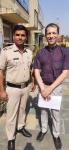 William Tucker Meeting with Delhi Police